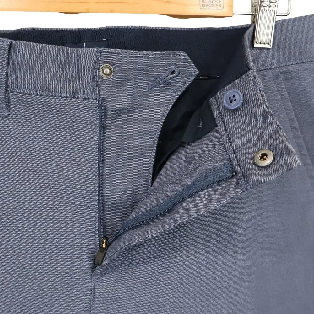 NWT J.Crew Men's 770 Straight-Fit Tech Oxford Pant Navy Oxford Blue Size 31x30
